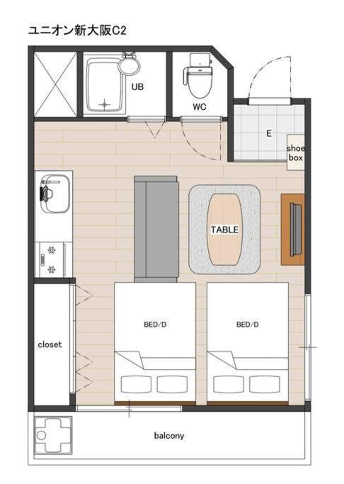 C2 Guest House ユニオン新大阪 リーズナブルで長期滞在に最適 외부 사진